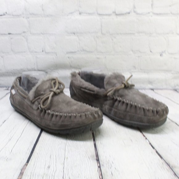 LL BEAN Shearling Lined Mocs Slippers Size 10 M - Picture 3 of 9